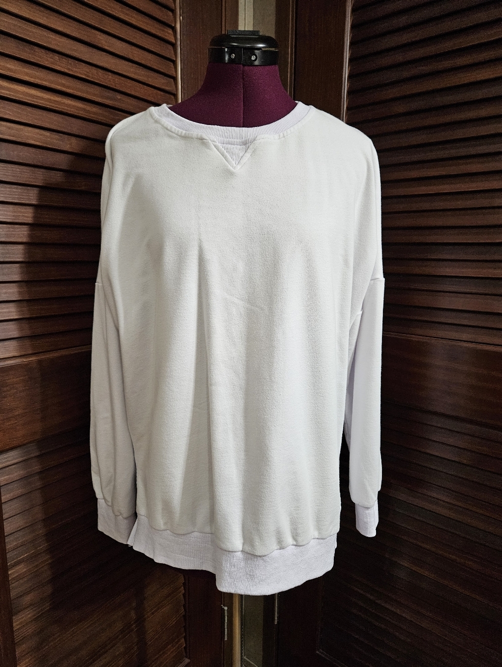 Classic White Pullover Sweatshirt